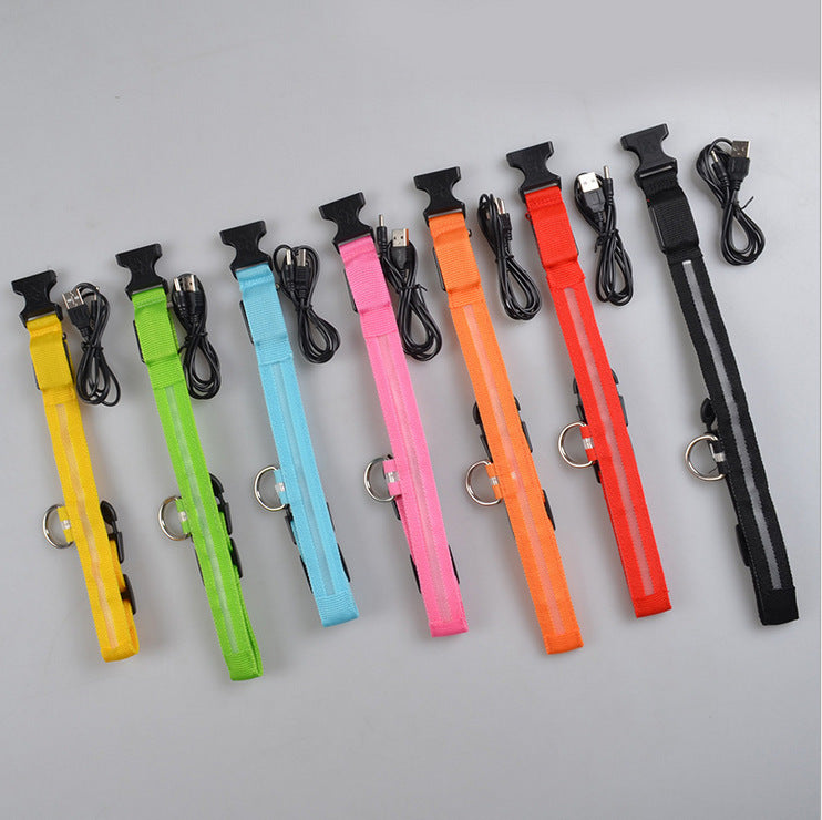Houbli LED Hundehalsband – Sicher & Sichtbar bei Nacht